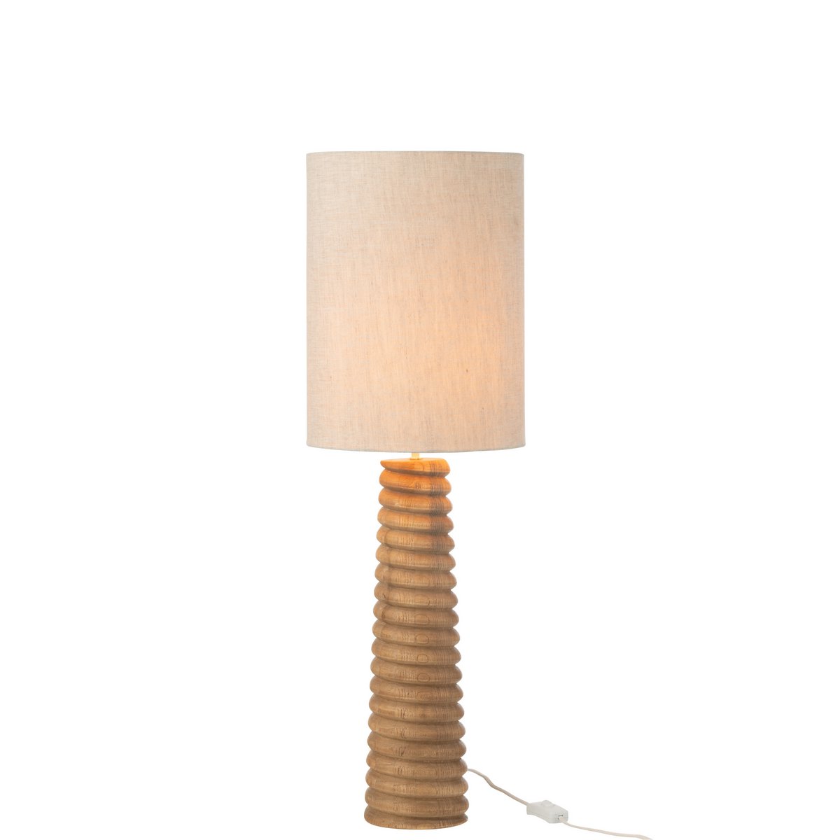 Base en bois naturel de la lampe Fille J-Line