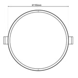 Lampe encastrée LED D: 15,5 cm "SUMA" dimmable
