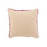 Coussin J-Line Gebreeten rose foncé, vue avant avec texture textile
