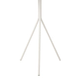 Vue latérale de la table basse J-Line en métal blanc