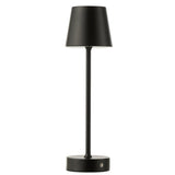 Lampe de table J-Line Goa en métal noir, vue de face