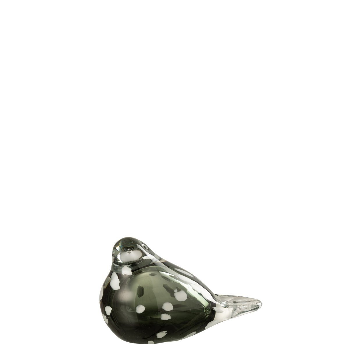Figure Oiseau J-Line en verre blanc et noir, décoration moderne