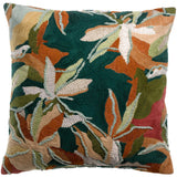 Coussin brodé Alina Pétrole 45 x 45