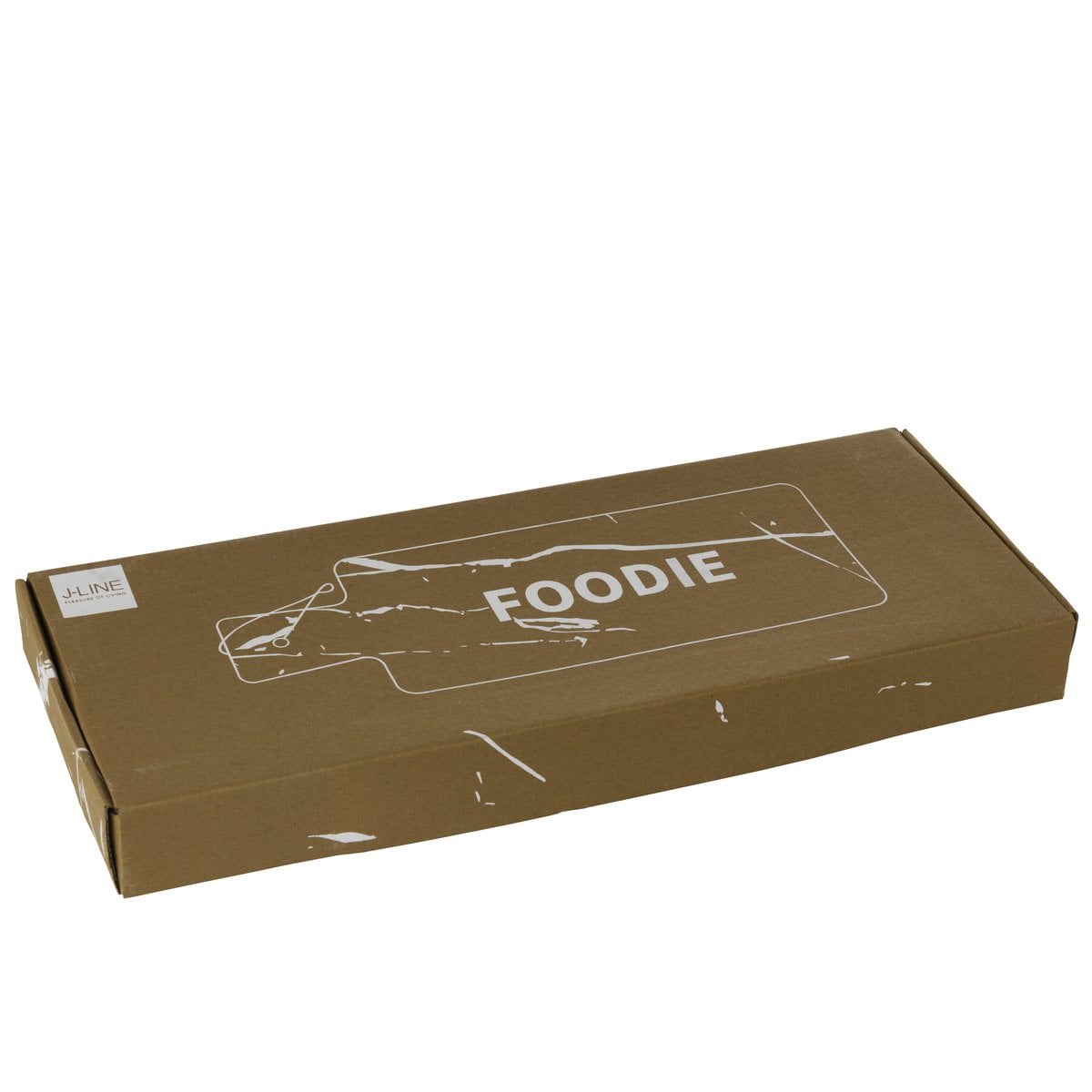 Planche à découper J-Line Foodie Marble en utilisation - ambiance culinaire chic