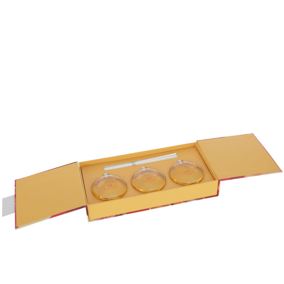 Bâtonnets parfumés J-Line Tequila Sunrise en verre, vue de face