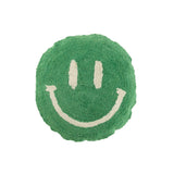 Coussin Smiley sur un canapé moderne, ambiance intérieure