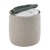 Selles mérinos pouf extérieur Ø40 H45cm Seat Pouf peut être rempli
