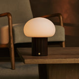 Lampe de table rechargeable Pieter marron foncé