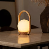 Lampe sans fil en bois marron clair Skye