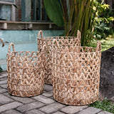 Panier à linge | Panier à plantes | Panier de Rangement NAILAKA en Jacinthe d'Eau (3 tailles)