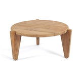Table basse Seseh en teck avec trois pieds uniques