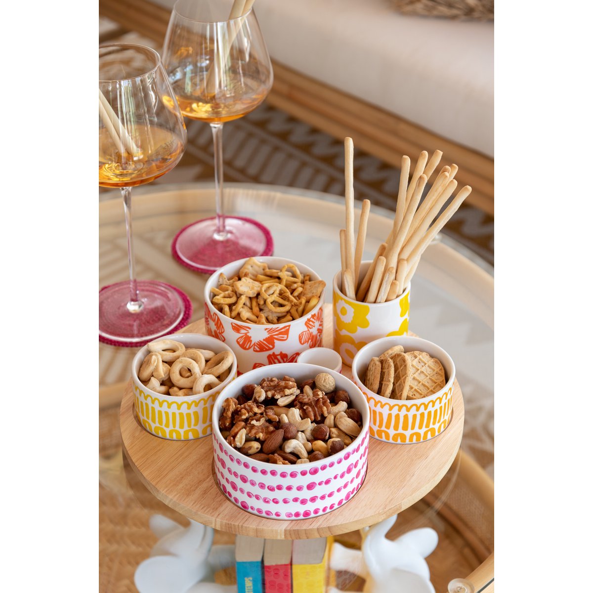 Présentation élégante du set apéro J-Line