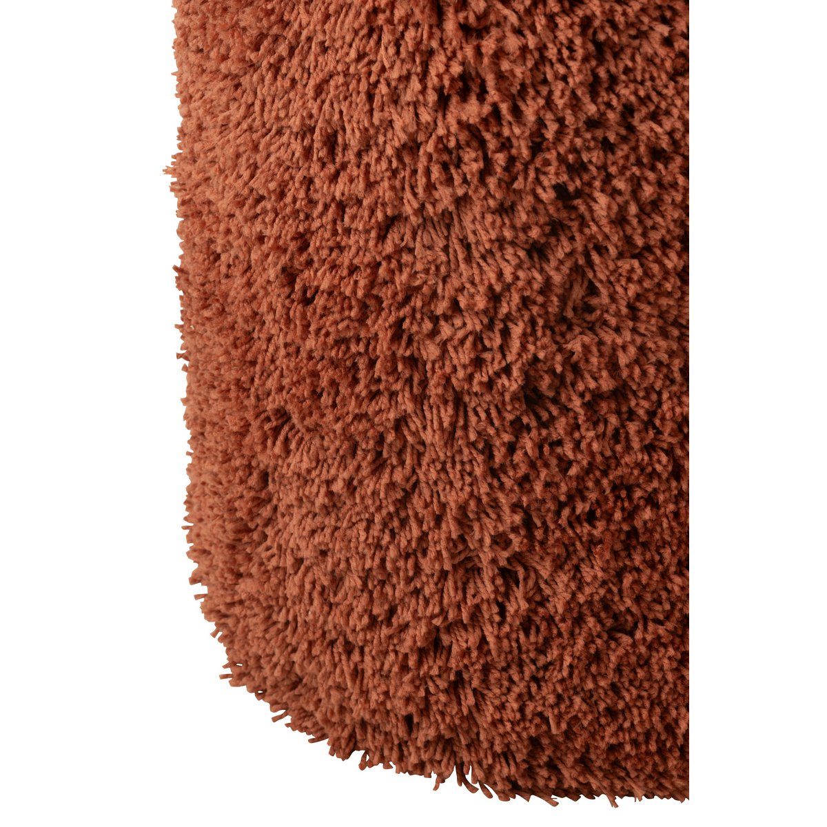 Pouf Cylindre Fluffy Cuivre de J-Line - Détail du tissu