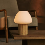 Lampe de table rechargeable Romée marron clair