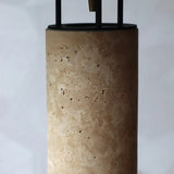 Lampe à poser en travertin naturel
