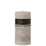 Bougie cylindrique J-Line gris clair - élégance moderne