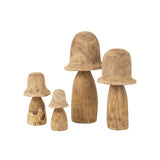 Détail du Champignon Cloche Naturel Extra Large, mettant en valeur la céramique