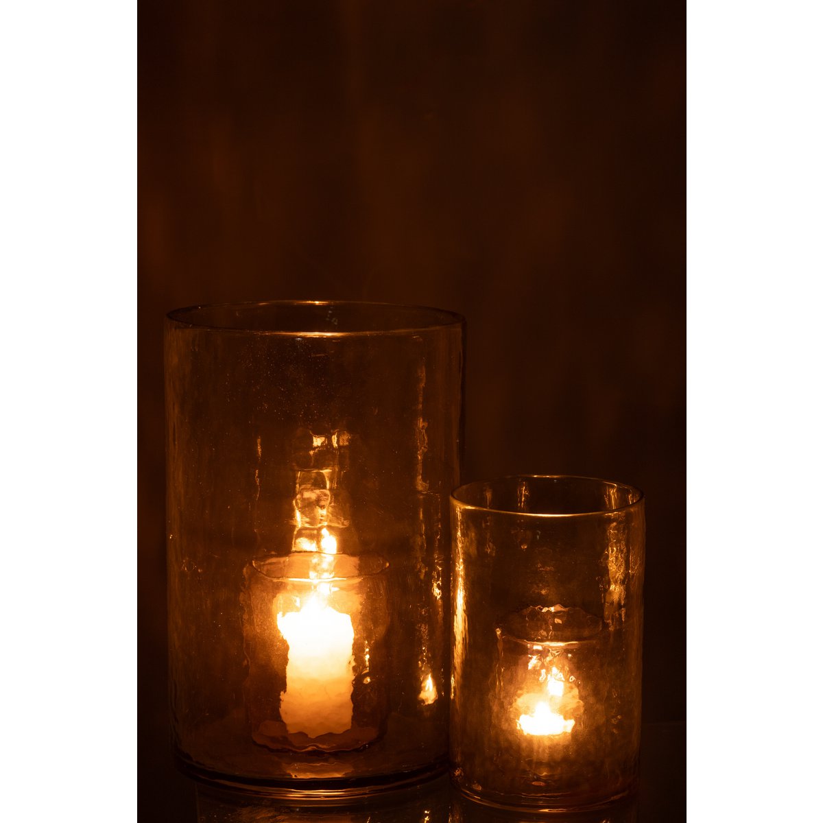 Lanterne J-Line en verre vert dans un décor boho chic