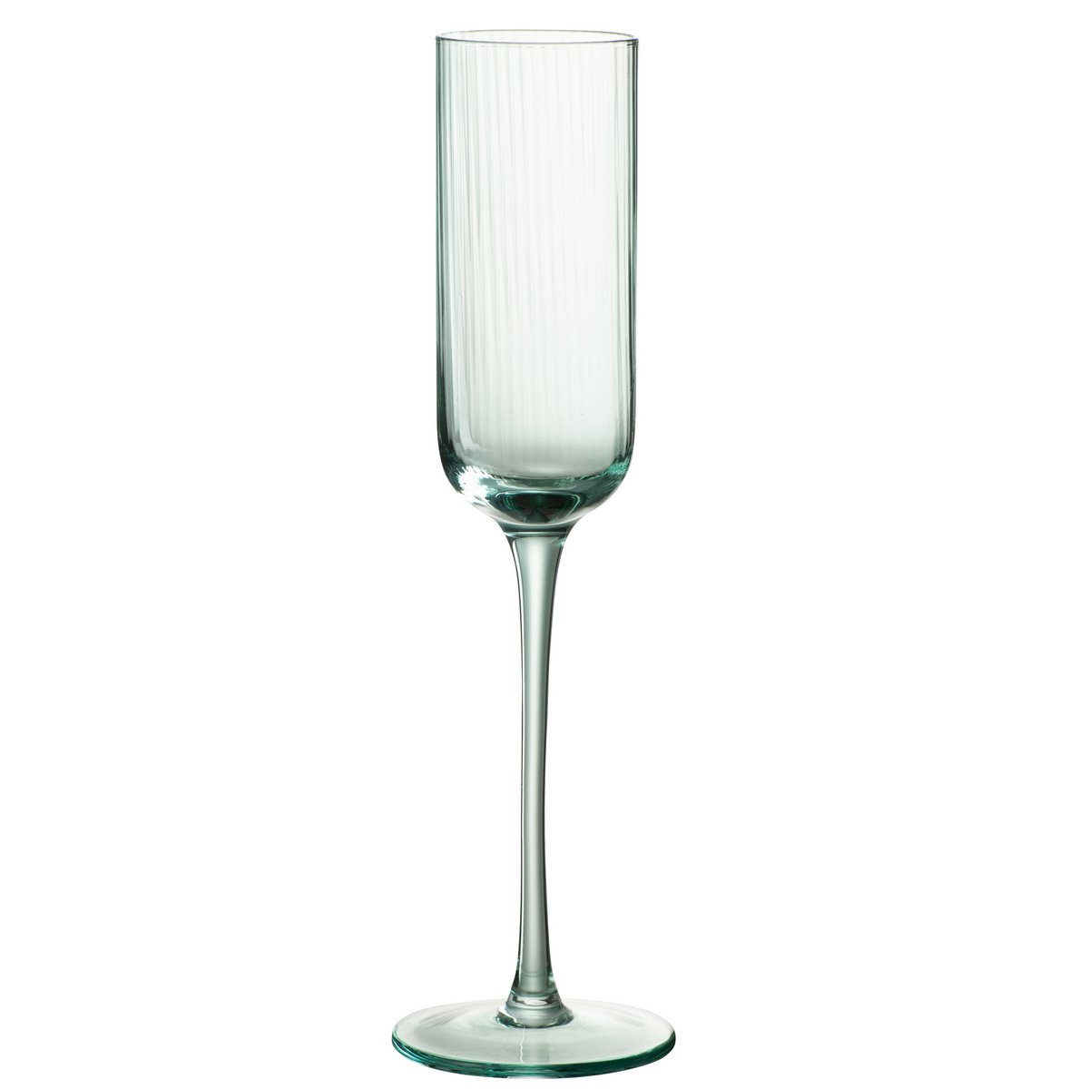 Verre à champagne J-Line Louise, détail de la base et du pied