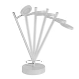 LED LED sans fil "Lupa", 45 cm de haut, en aluminium laqué (blanc) et en plastique blanc, un capteur tactile à LED intégré, dimmable.