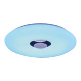 Plafond LED "Nashville" Ø 40cm, de nombreuses fonctions, en métal et en plastique, blanc, avec des LED intégrées, un éclairage pour le salon, le couloir ou le bureau