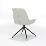 Chaise Montana en tissu Ecru - vue avant avec détails en peluche