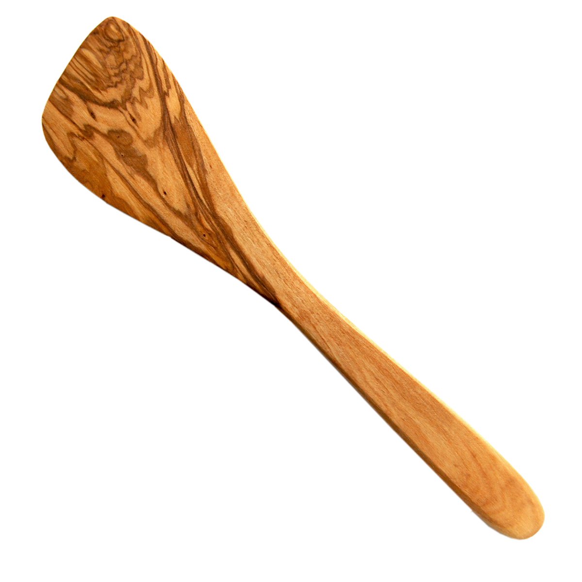 Cuillère de cuisson carrée en bois d'olivier - détail