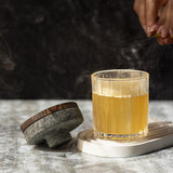 Kit de fumage à whisky en granit avec copeaux de bois