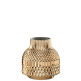 Vase J-Line Ari en verre doré, élégant et moderne