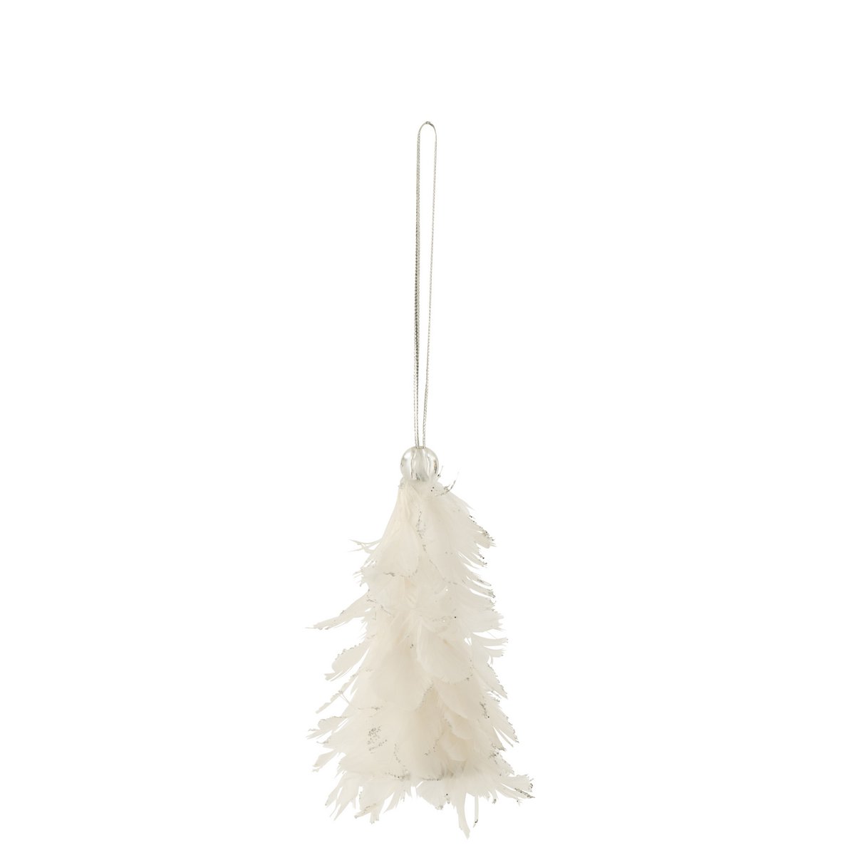 Cintre Kestboom+ Glitters en plumes blanches, élégant et raffiné