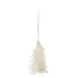 Cintre Kestboom+ Glitters en plumes blanches, élégant et raffiné