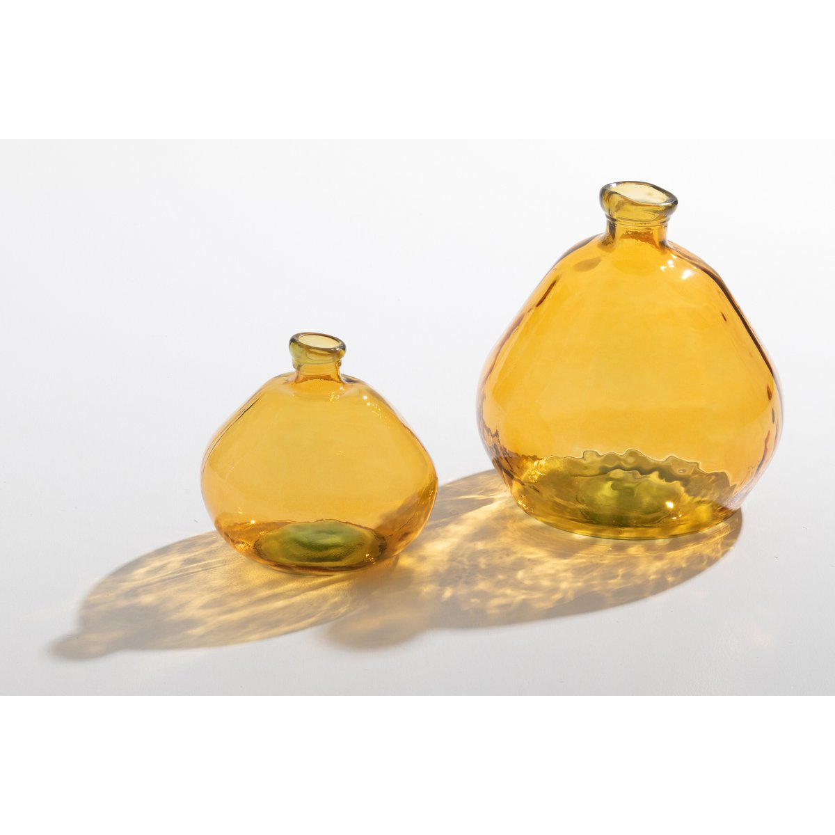 Vase J-Line Laura, détail du verre ocre