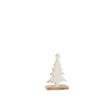 Sapin décoratif Mango en bois blanc, design moderne et épuré par J-Line