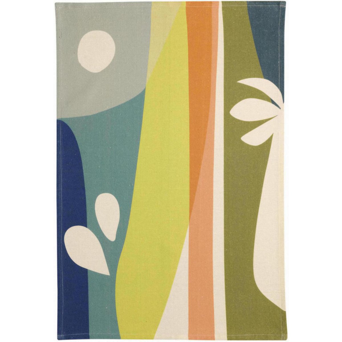 Torchon recyclé Lineo Multico, design moderne et coloré