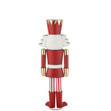 Figurine J-Line Casse-Noisette en métal rouge et or, vue de face