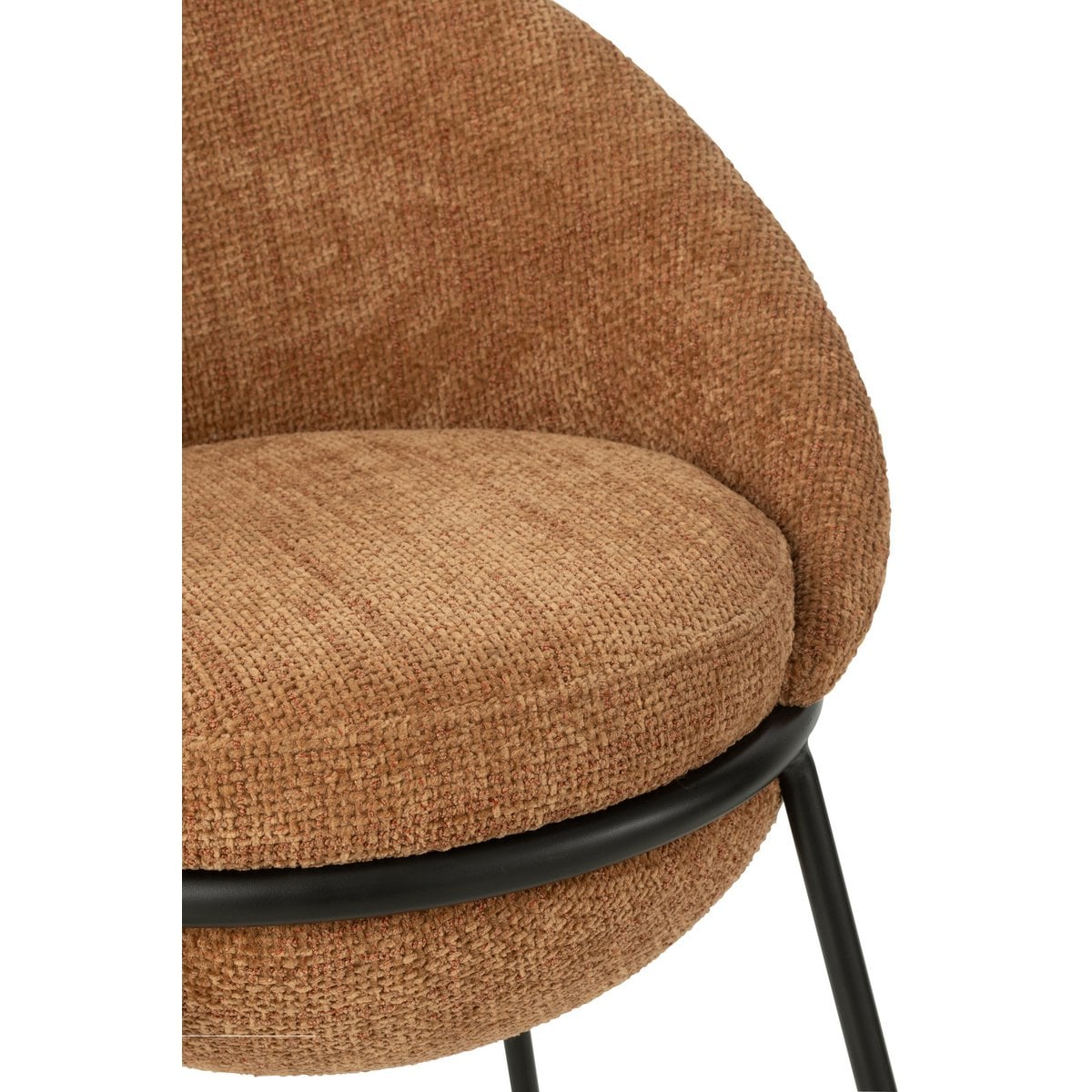 Détail du design contemporain du tabouret de bar J-Line