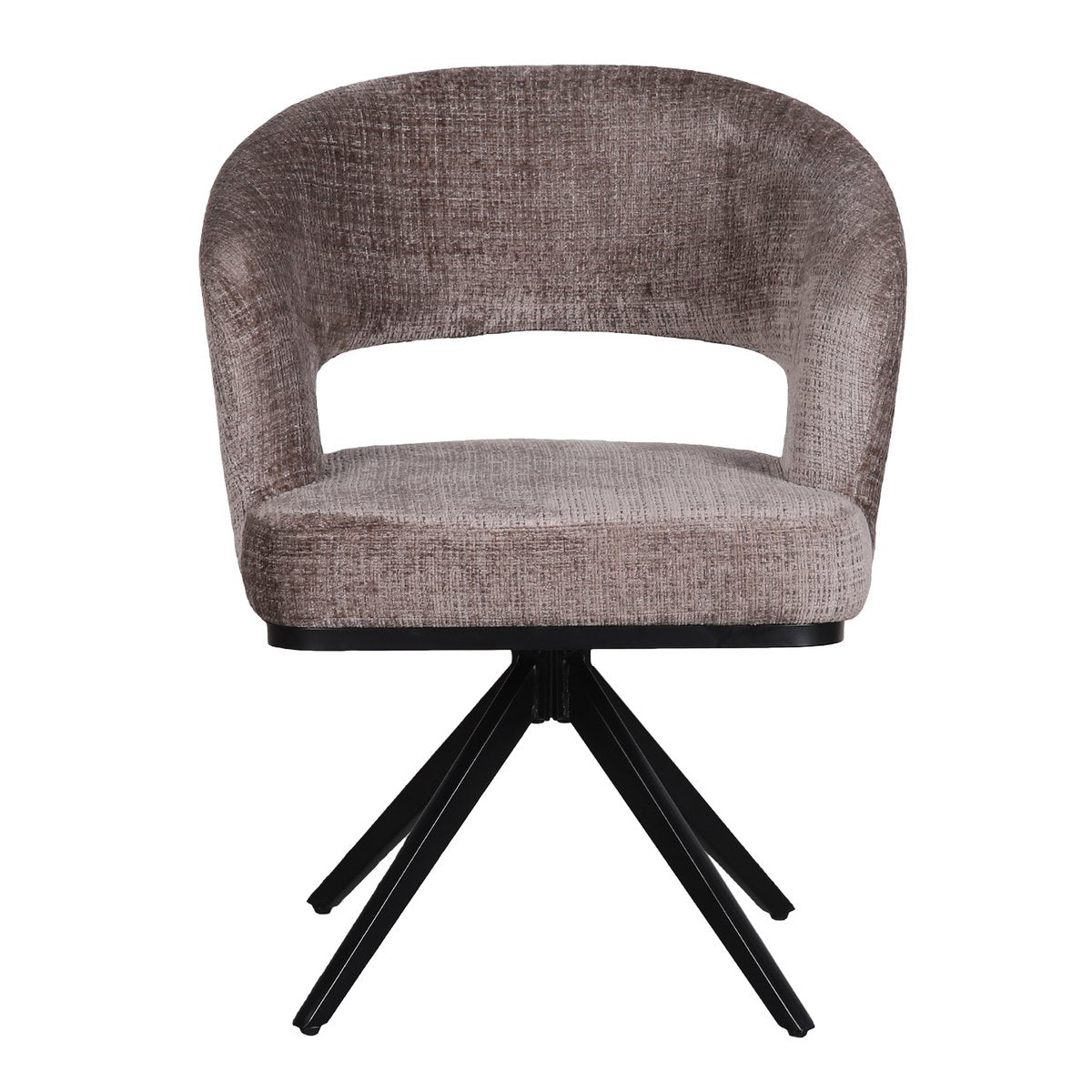 Détail de la chaise Avena Fink, mettant en avant sa texture et son design