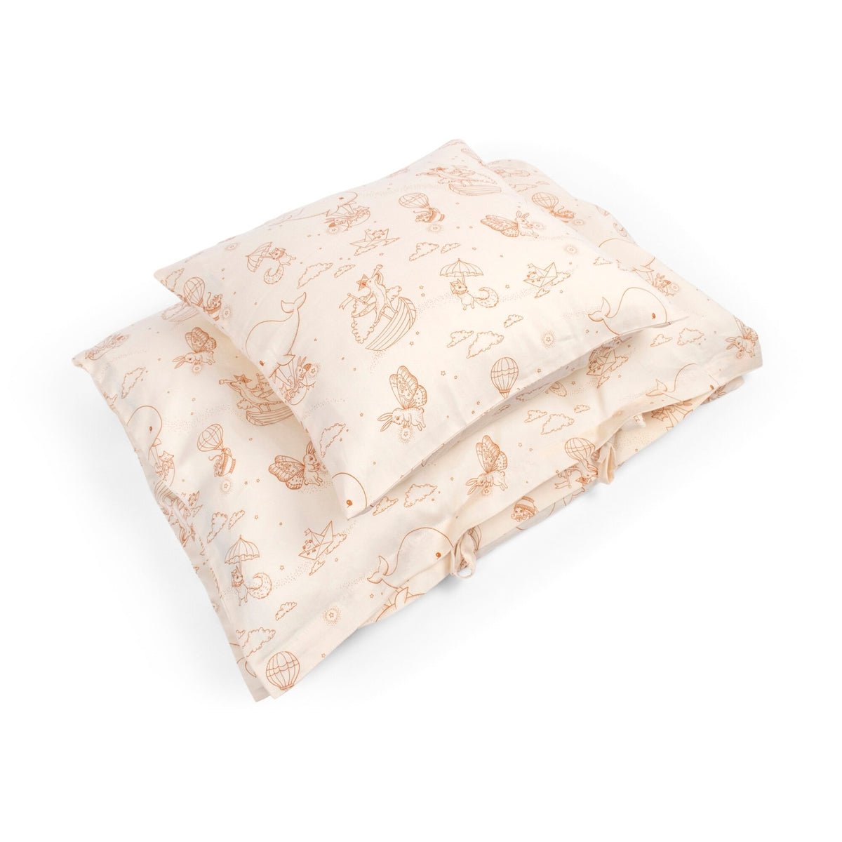 Linge de lit bébé GOTS Dreamy Adventurers en coton bio avec motifs enchantés