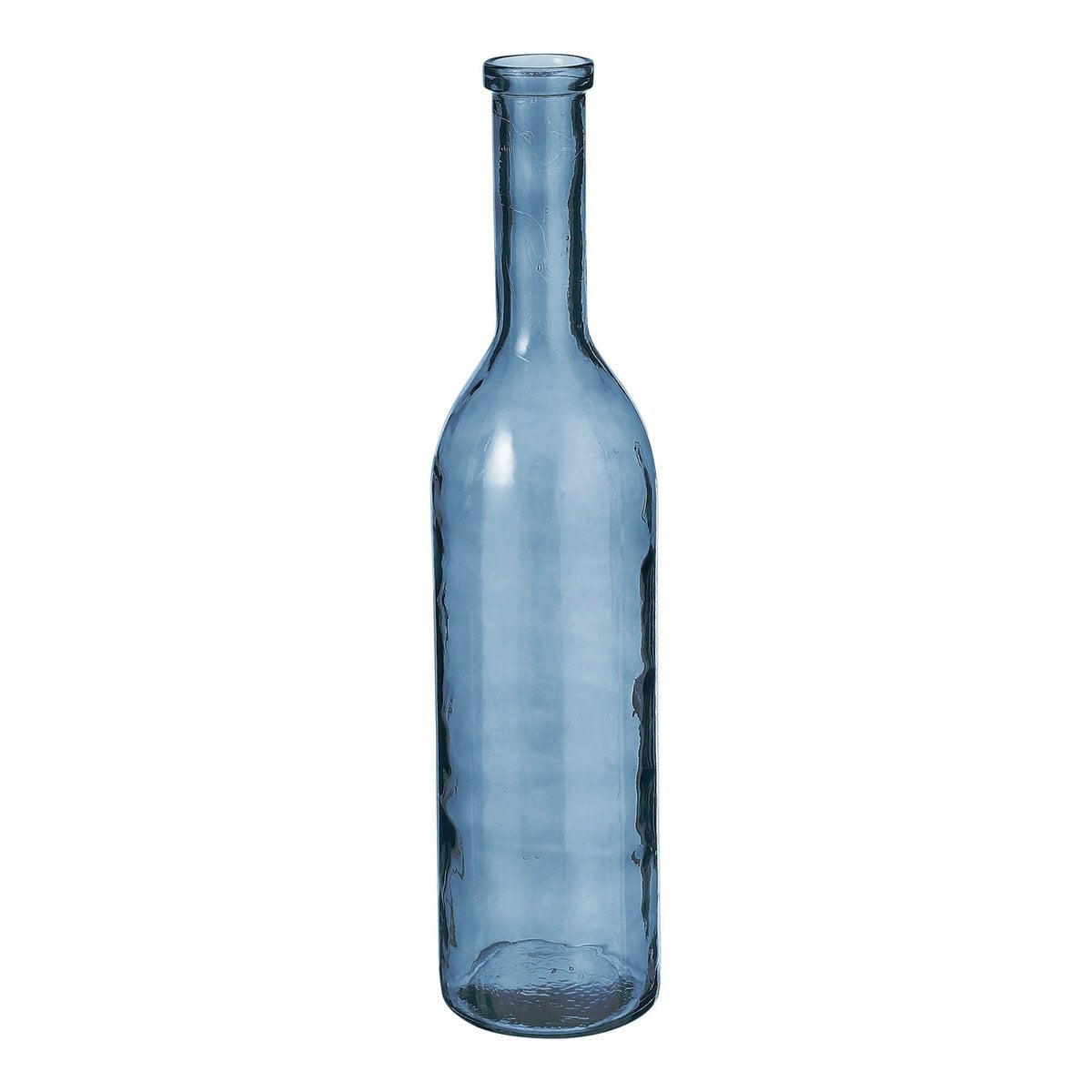 Bouteille décorative Rioja bleu clair en verre recyclé, vue de face