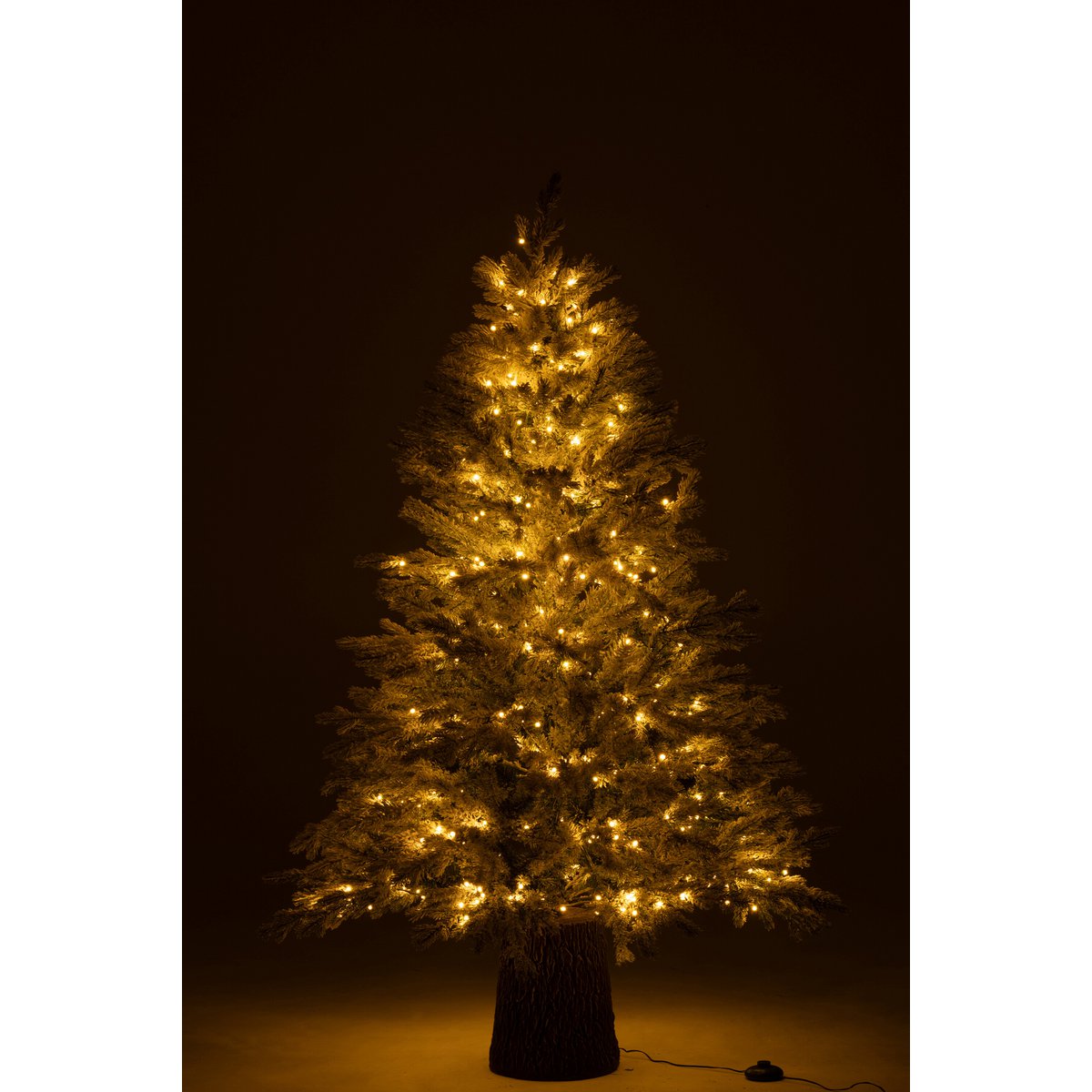 Détail du sapin de Noël J-Line, 600 LED illuminées