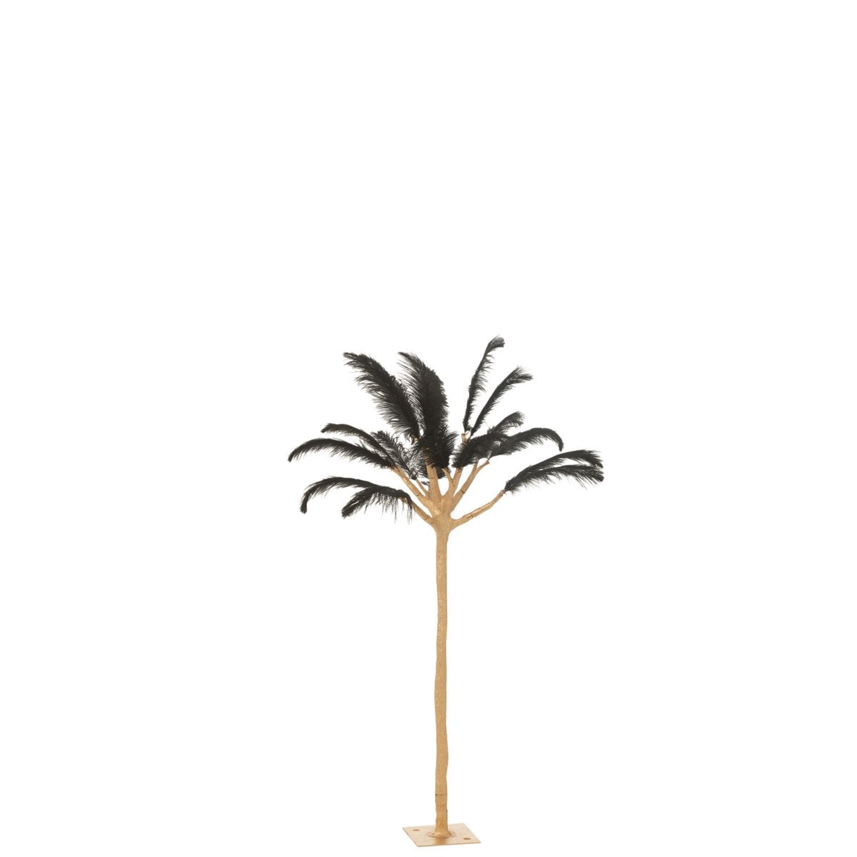 Plumes d'arbre en métal doré et noir - vue générale