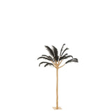 Plumes d'arbre en métal doré et noir - vue générale