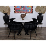 Chaise Wave noire (Lot de 2)