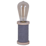 Lampe de table LED 'Max' en métal noir et blanc, élégante et moderne