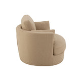 Détail du tissu beige du fauteuil J-Line