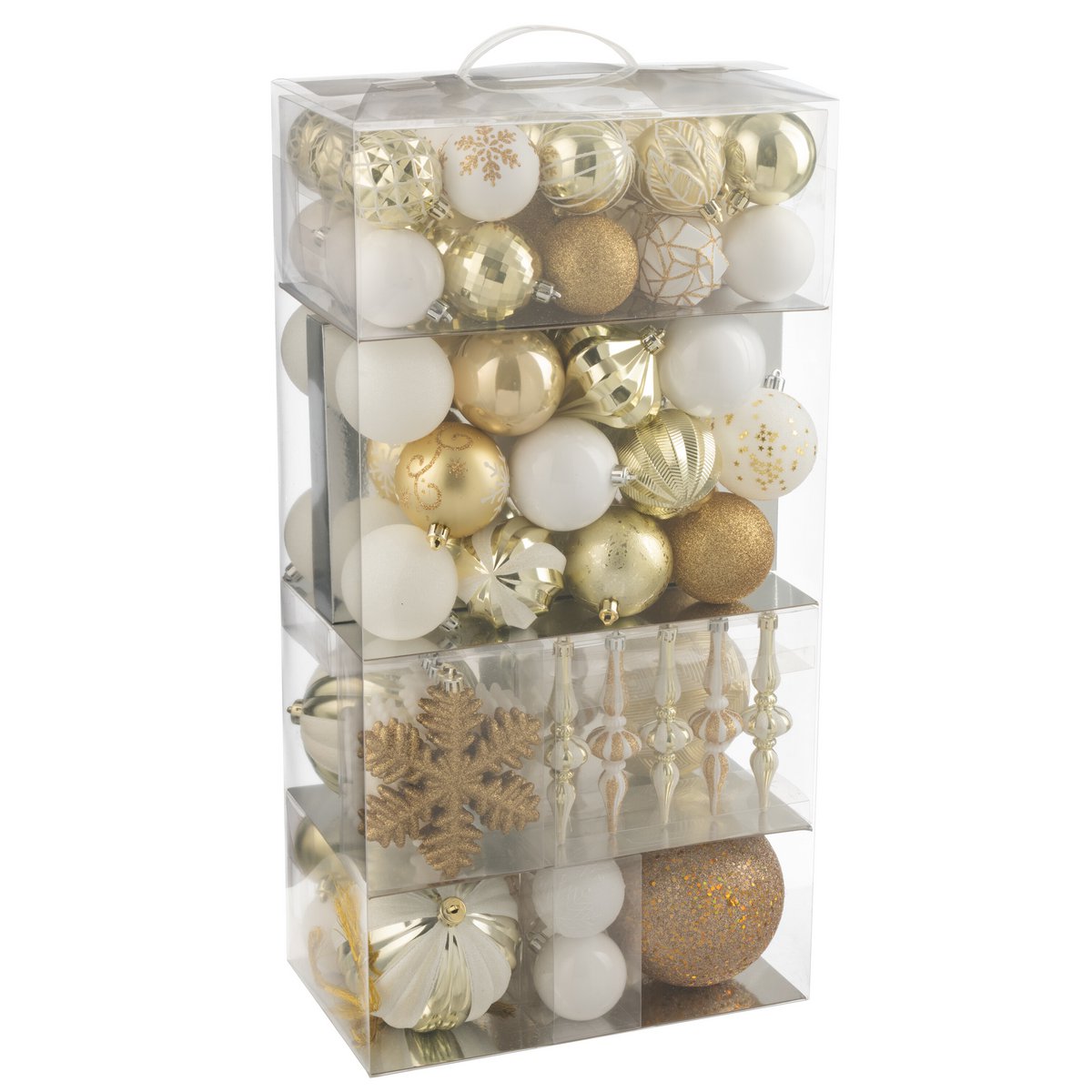 Détail de la boule de Noël J-Line en plastique, éclat raffiné