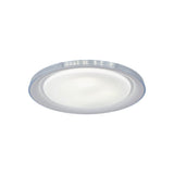 Plafond LED "Claire" Ø 50,5 cm, 7,5 cm de haut, métal et plastique en blanc, LED intégrée, 1600 lm, dimmable, fonction CCT, 3000-5000 K, fonction de lumière nocturne