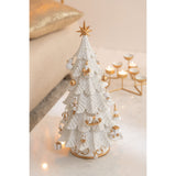 Vue latérale de l'ornement de Noël en résine, design élégant