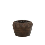 Pot Thibo J-Line marron foncé avec plante, ambiance intérieure