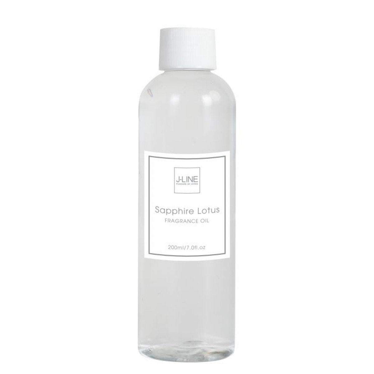 Flacon d'huile parfumée J-Line Sapphire Lotus en verre transparent